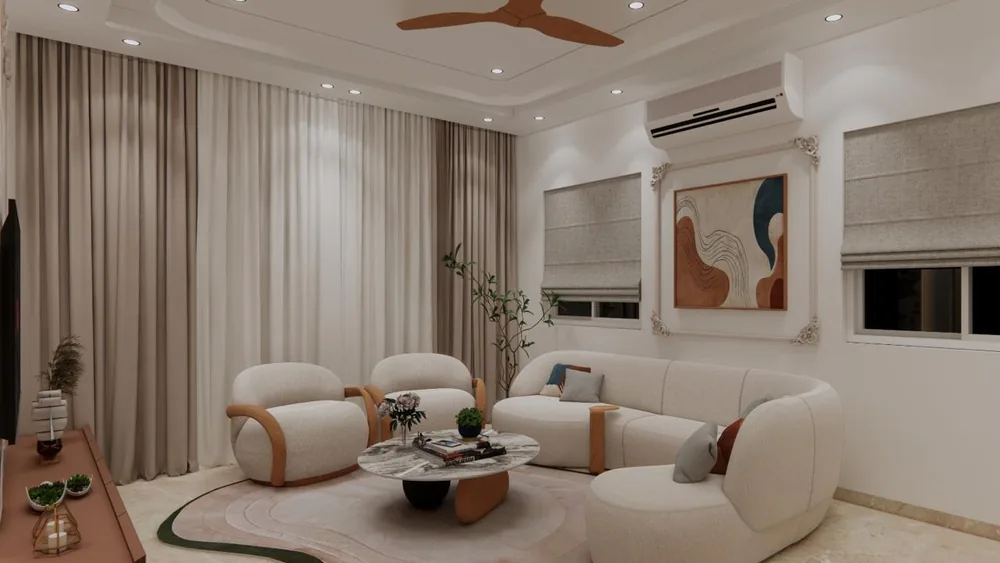 3 BHK apartment interior design in Baner Pune